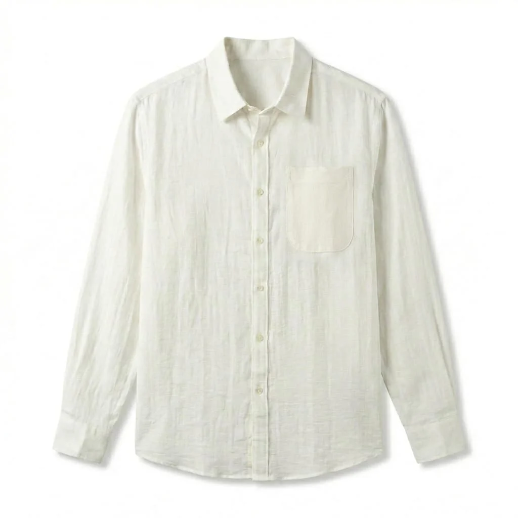Antibes Long-Sleeve Linen Shirt - Image 3