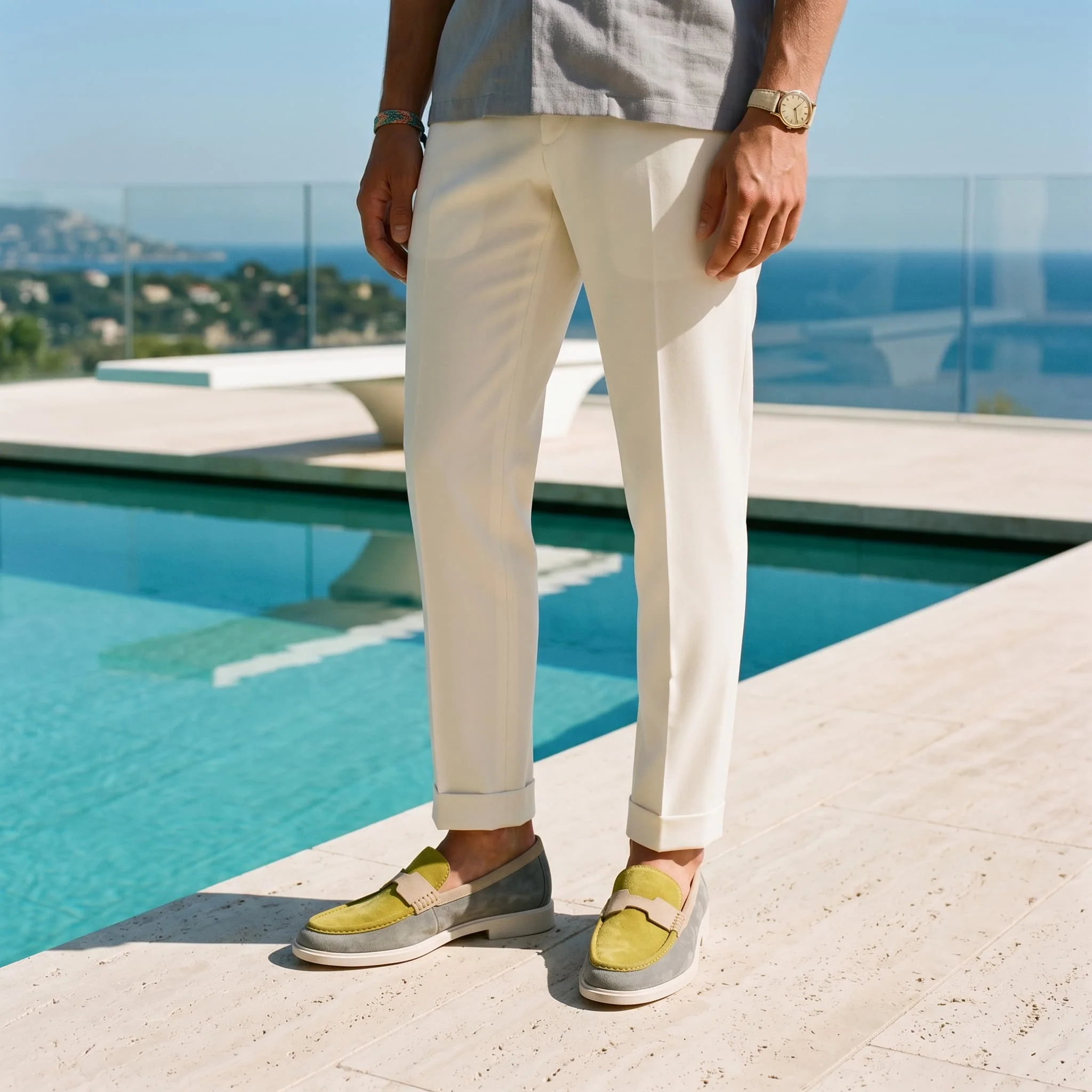 Brewood Nubuck Penny Loafer - Image 6