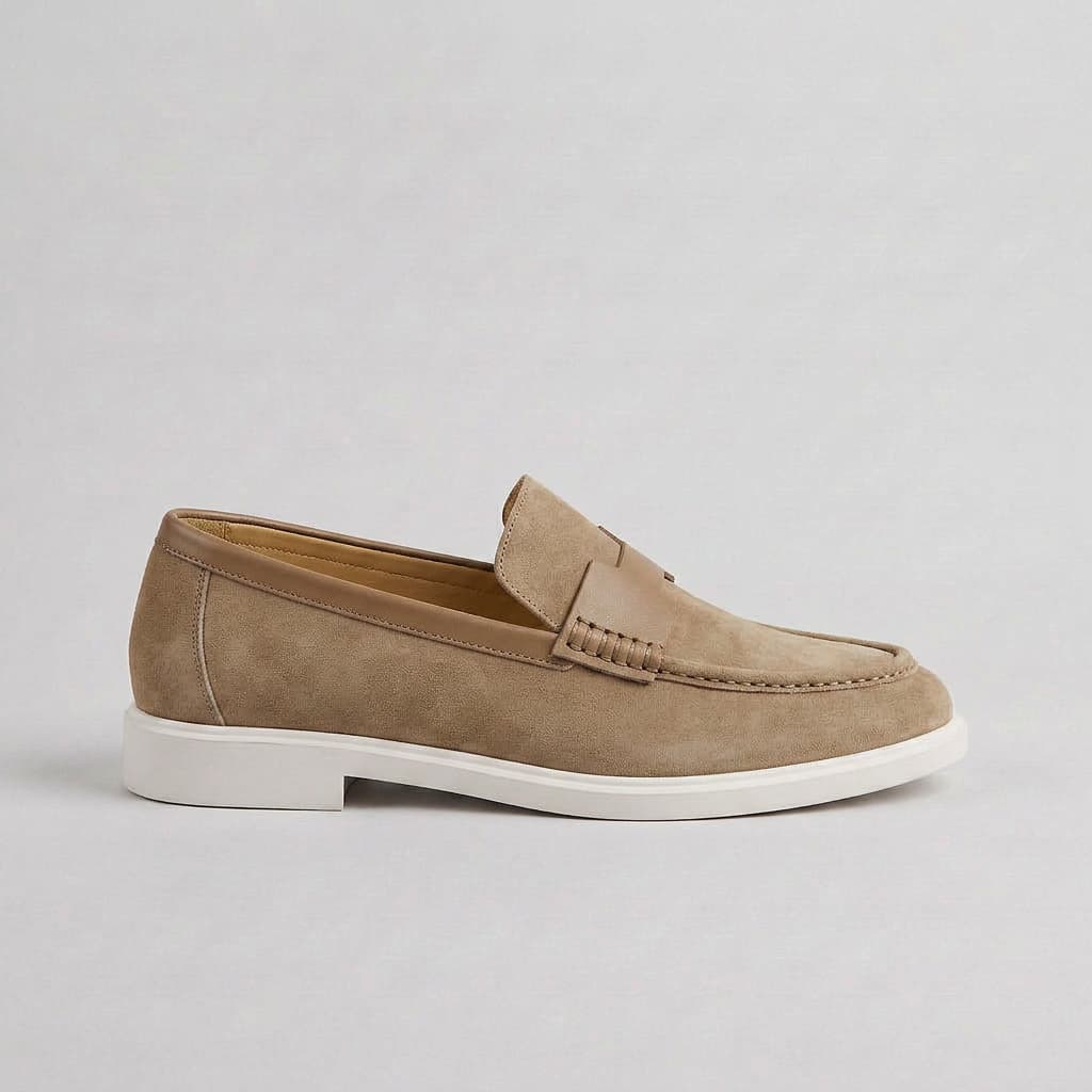 Brewood Nubuck Penny Loafer - Image 9
