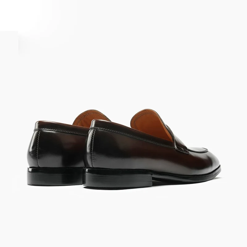 Burnished Leather Penny Loafer - Image 4