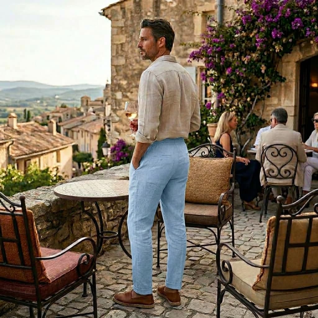 Capri Linen Pants - Image 4