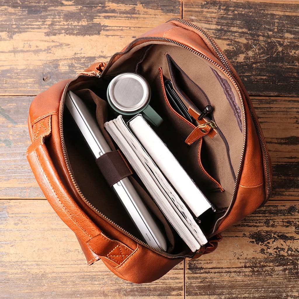 Harlow Everyday Leather Backpack - Image 7
