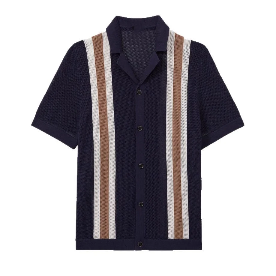 Havanna Stripe Knit Polo - Image 6