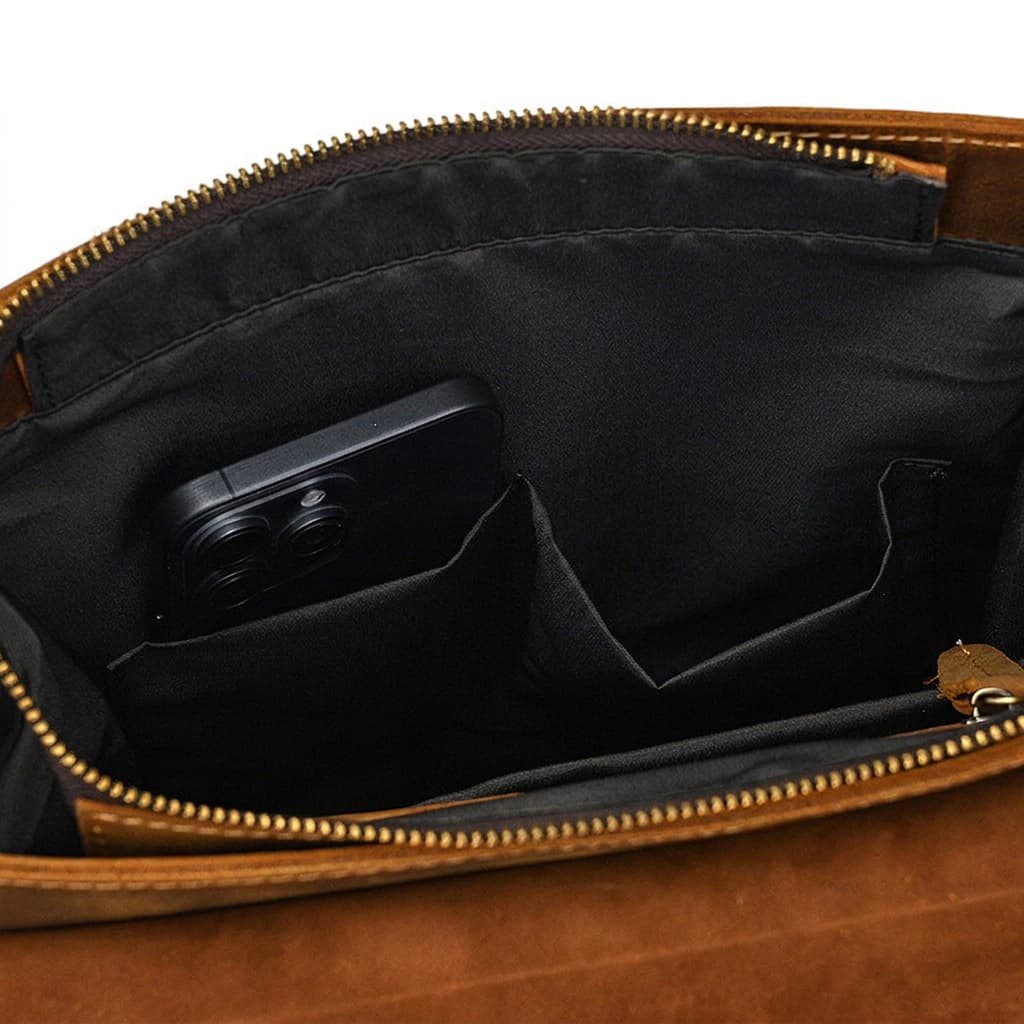 Huxley Vintage Leather Backpack - Image 10