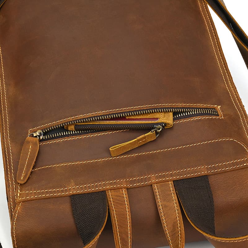 Huxley Vintage Leather Backpack - Image 11