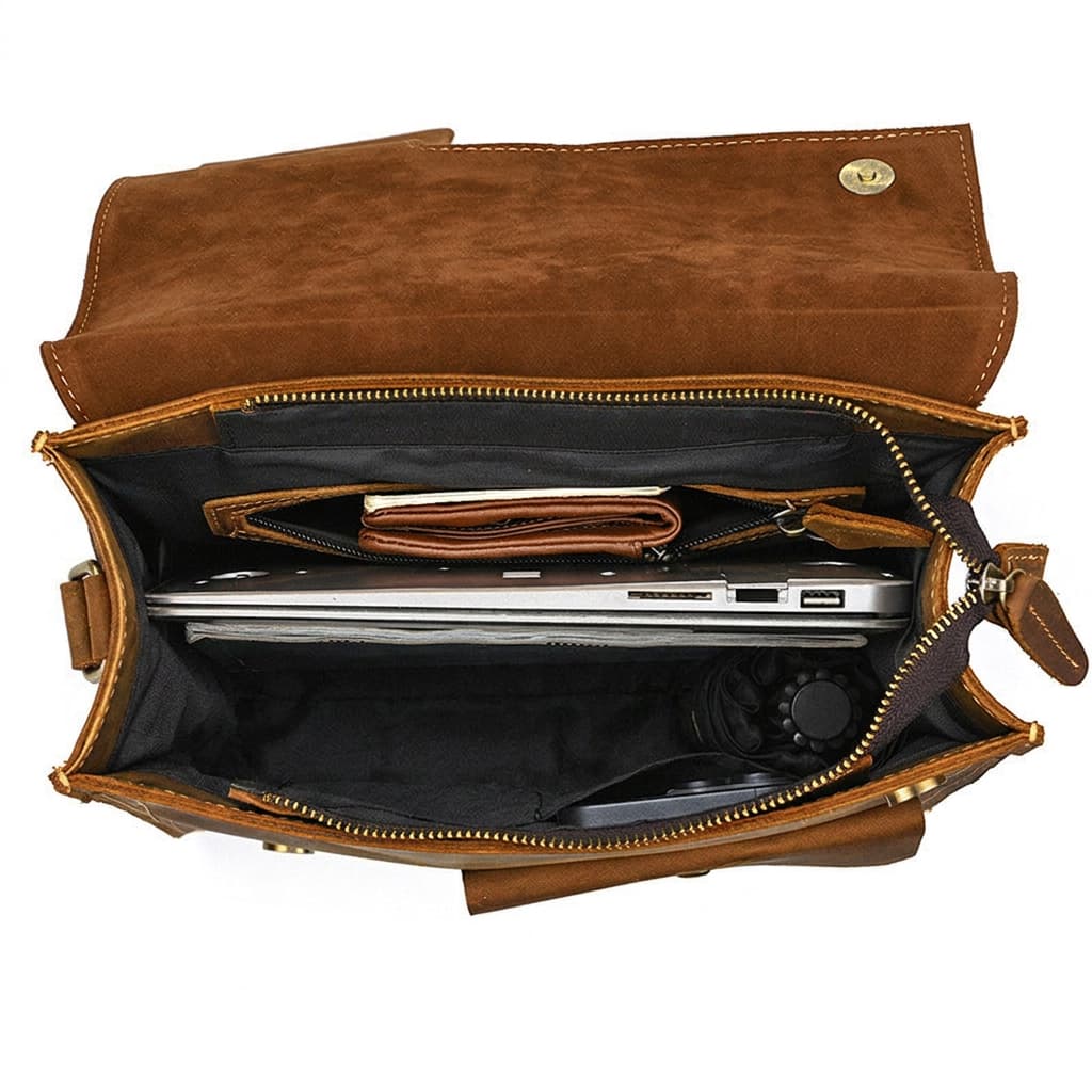 Huxley Vintage Leather Backpack - Image 7