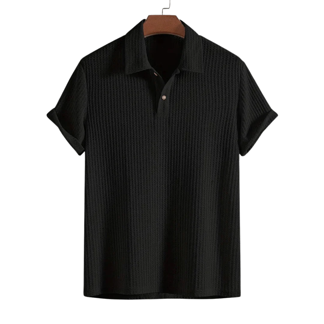 Lido Waffle Knit Polo - Image 6