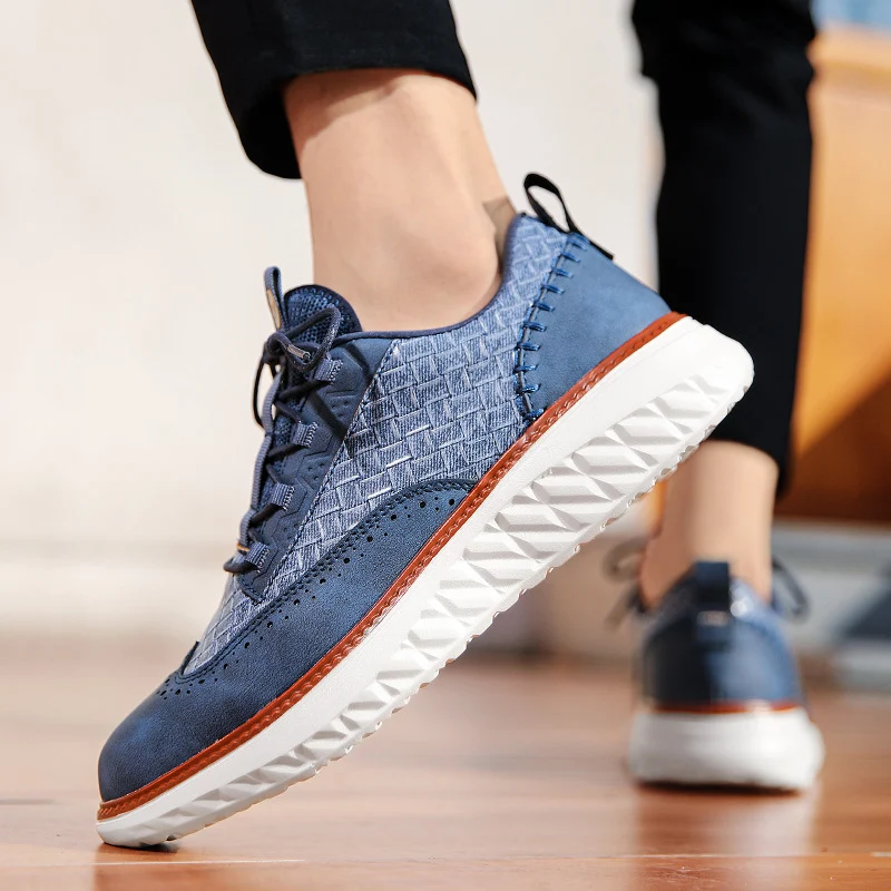 Matteo Woven Leather Sneaker - Image 3
