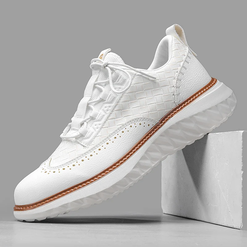 Matteo Woven Leather Sneaker - Image 4