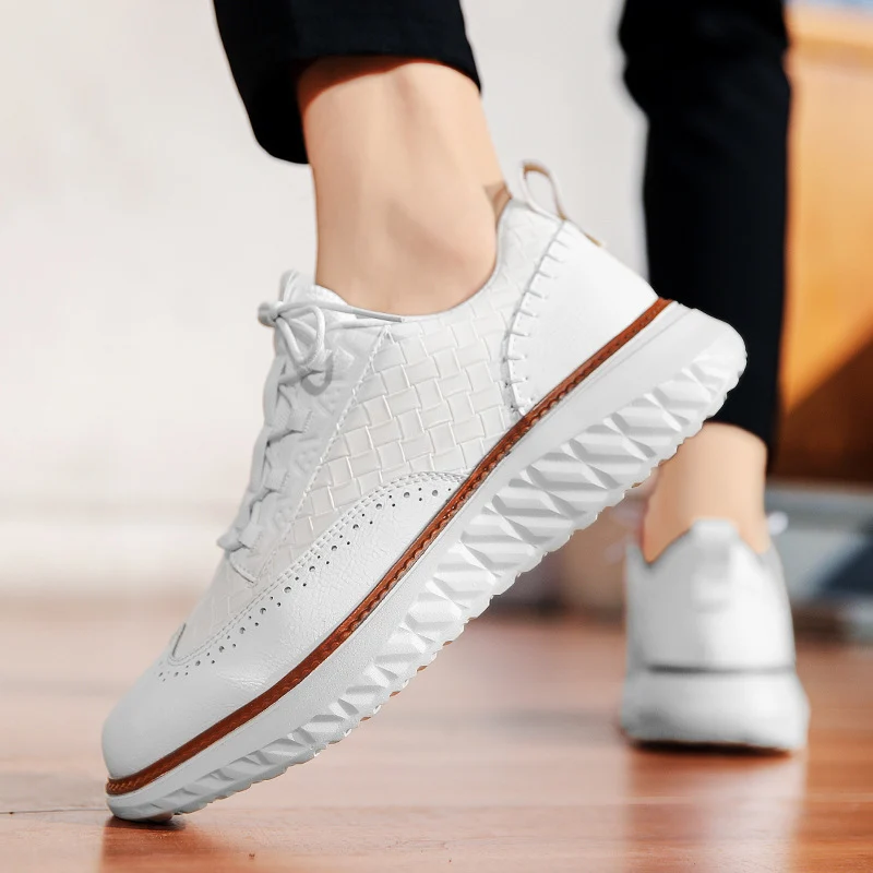Matteo Woven Leather Sneaker - Image 5