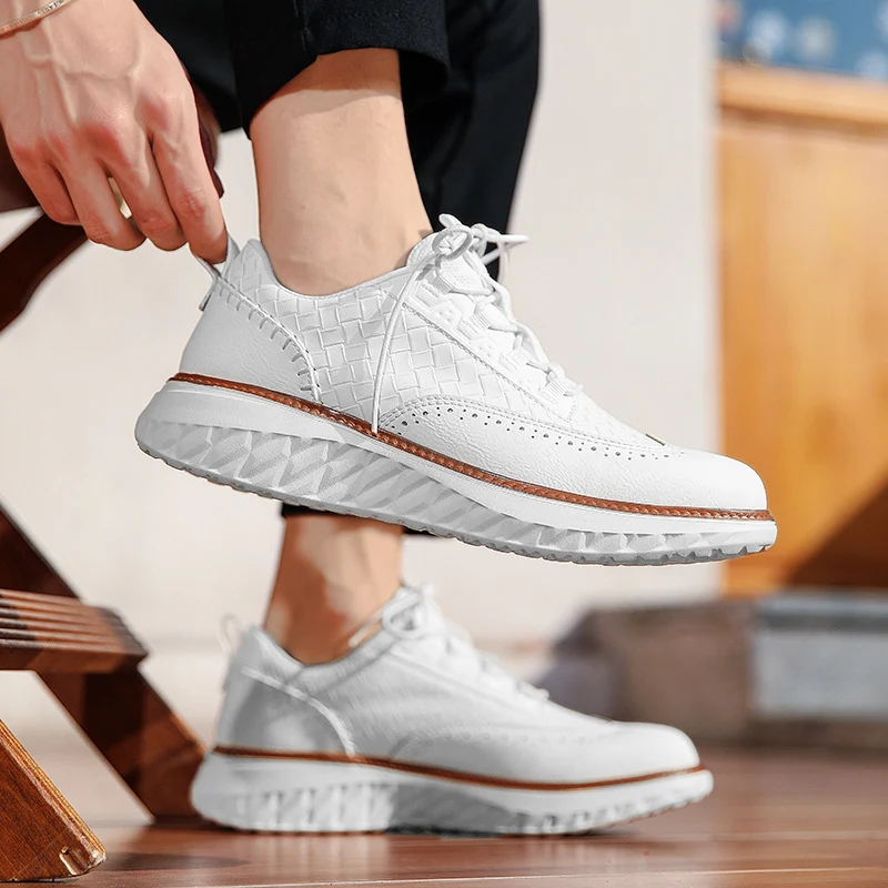 Matteo Woven Leather Sneaker - Image 7