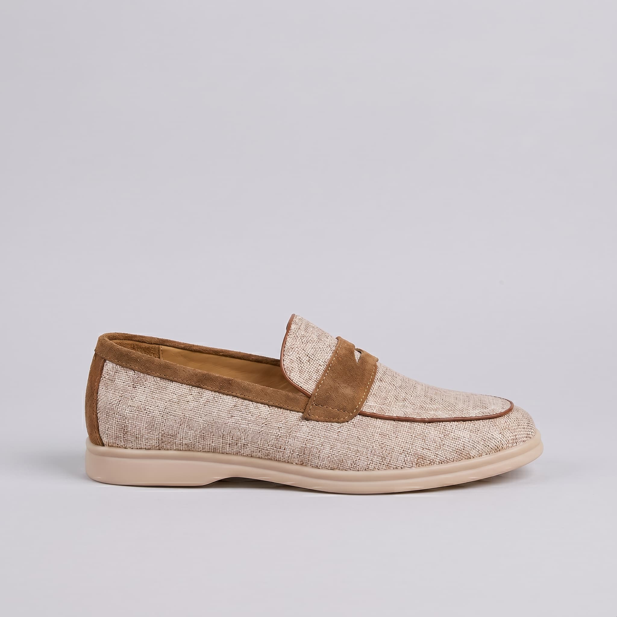 Newbury Linen Penny Loafer - Image 3
