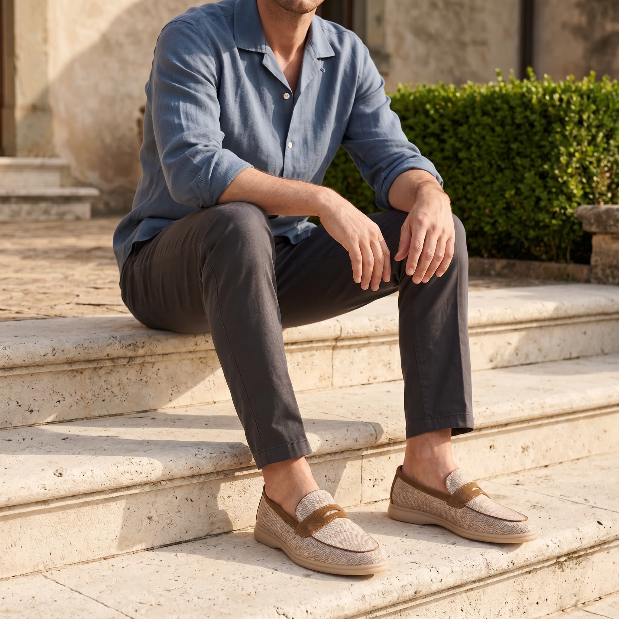 Newbury Linen Penny Loafer - Image 5