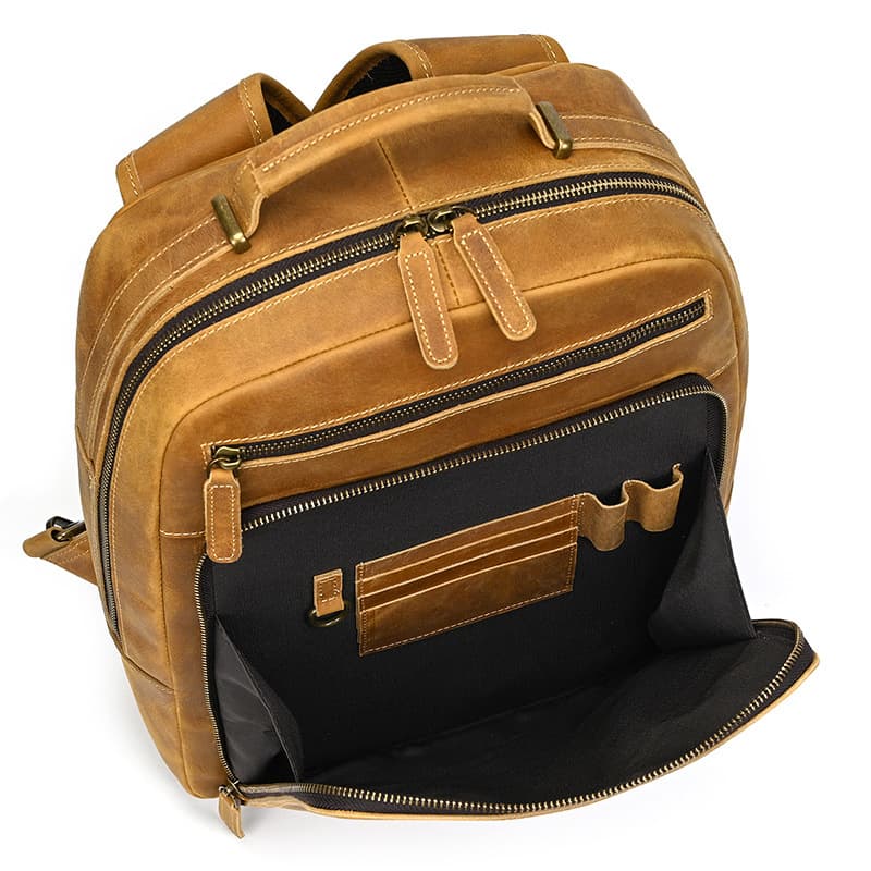 Radnor Leather Laptop Backpack - Image 11
