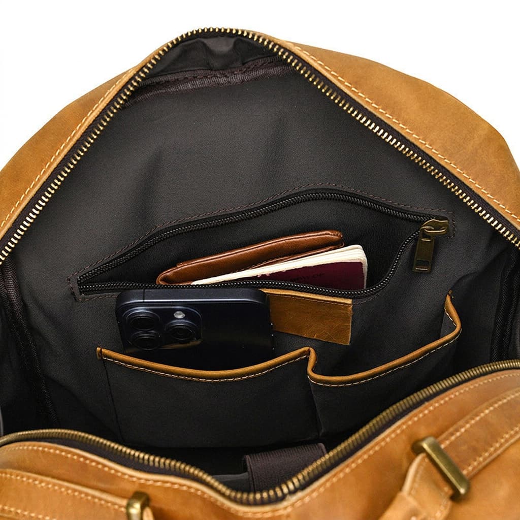 Radnor Leather Laptop Backpack - Image 12