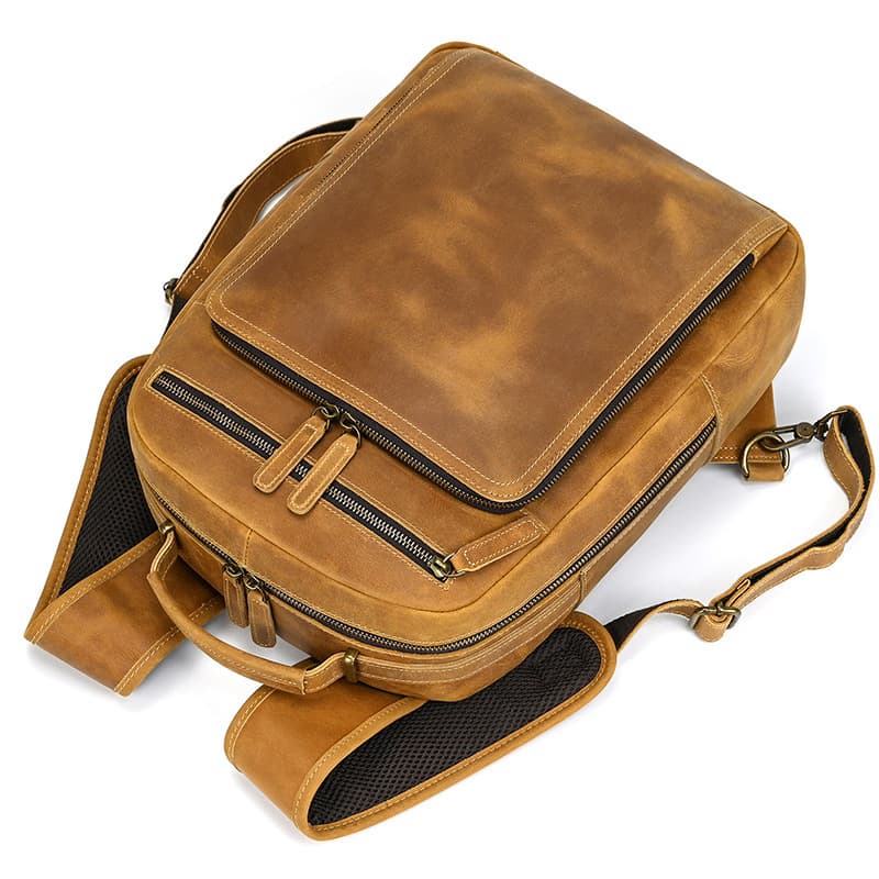 Radnor Leather Laptop Backpack - Image 5