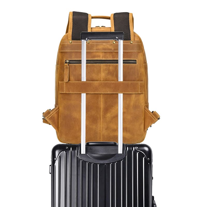 Radnor Leather Laptop Backpack - Image 7