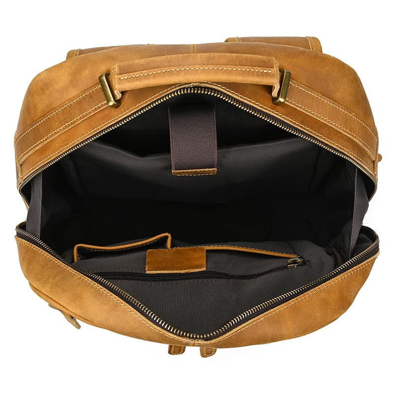 Radnor Leather Laptop Backpack - Image 9