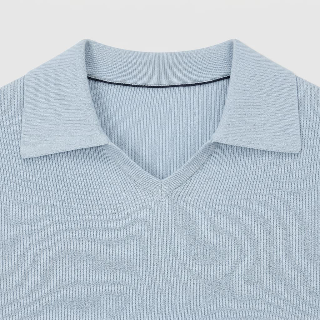 Solaro Open-Collar Knit Polo - Image 3