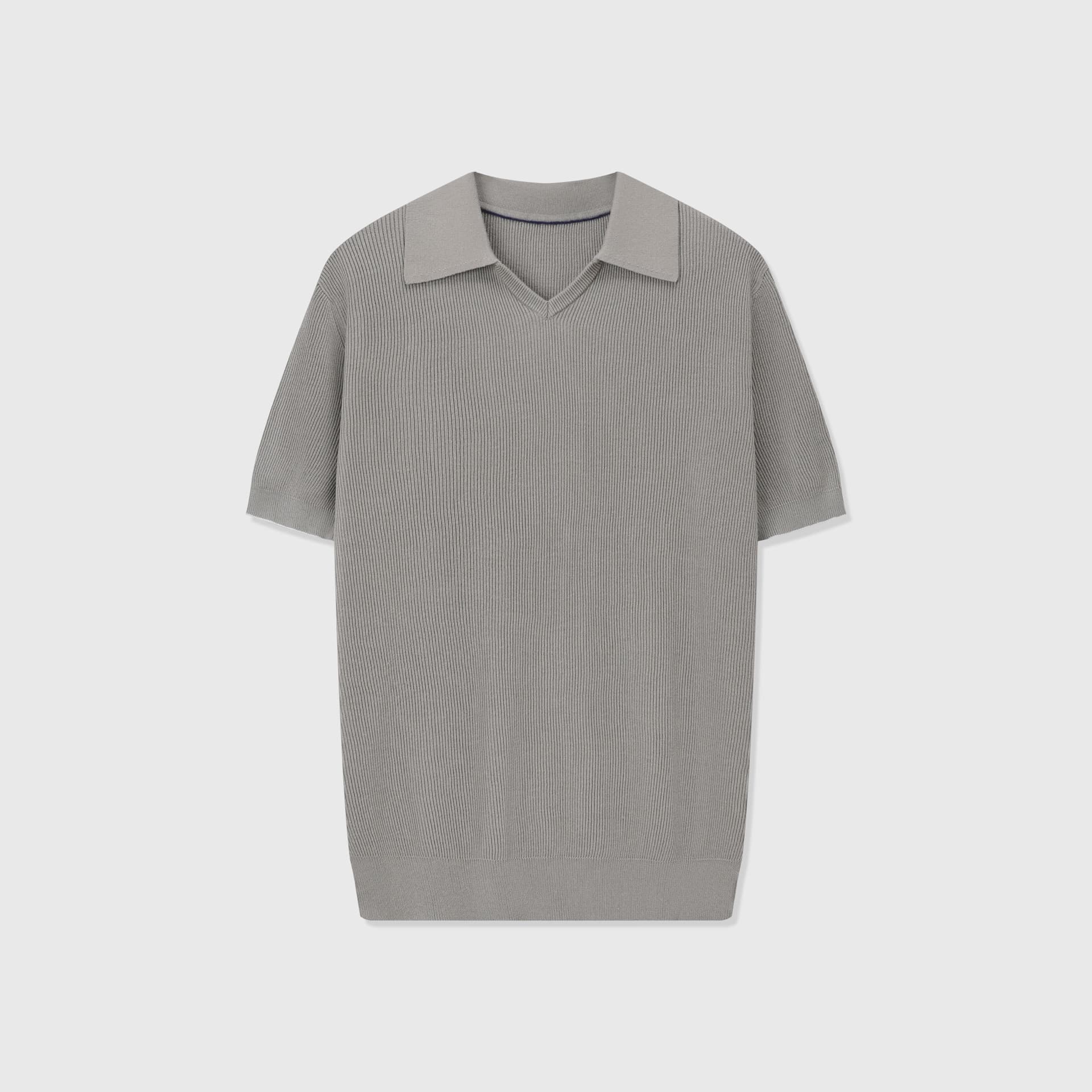Solaro Open-Collar Knit Polo - Image 9